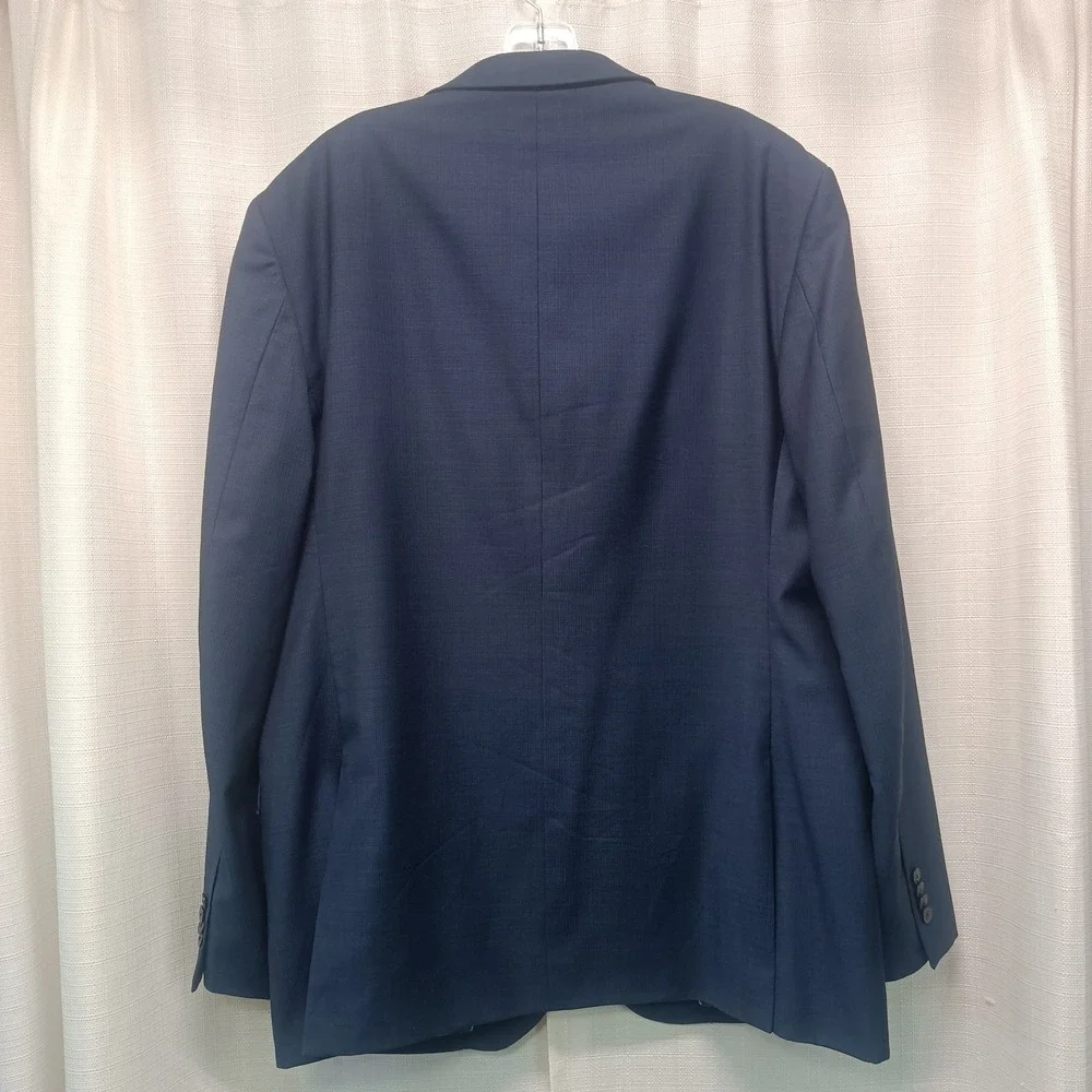 Joseph Abboud‎ JOE Navy Camo Wool Super 120s Slim Fit Suit Coat 46L Pants 36x32